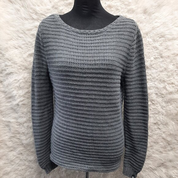 DC Shoes Co. Women's 100% Cotton Gray Crew Neck Knit Sweater Size M - Picture 1 of 8